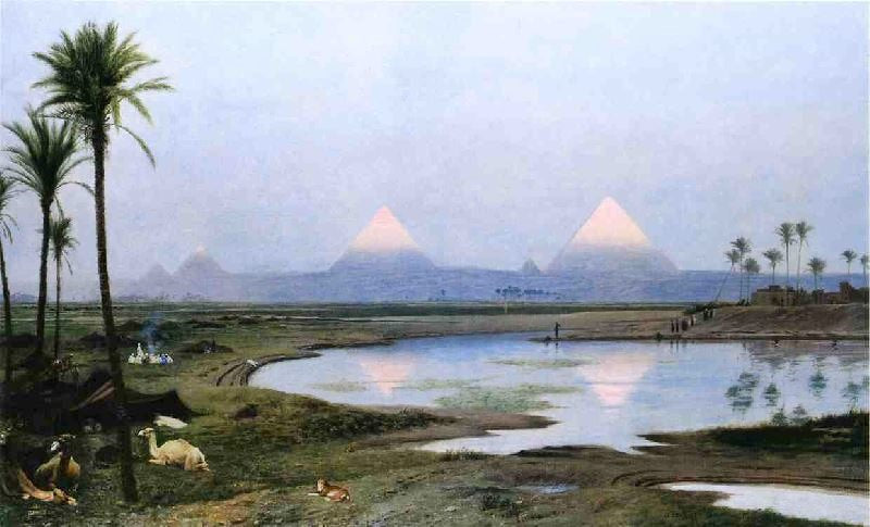 THE PYRAMIDS, SUNRISE