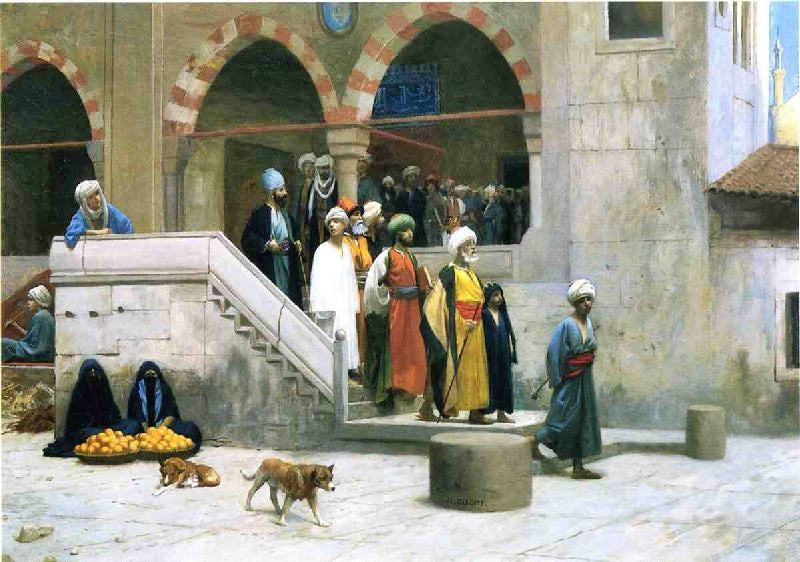 Leaving The Mosque by Jean-Léon Gérôme