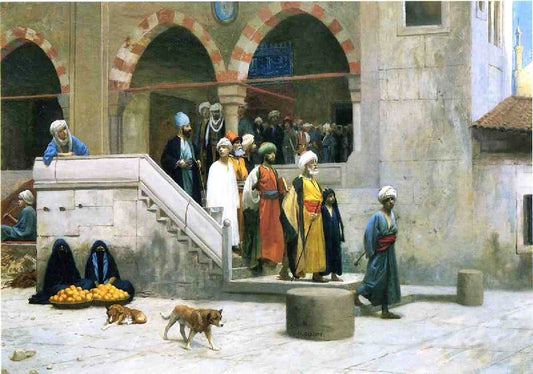 Leaving The Mosque by Jean-Léon Gérôme