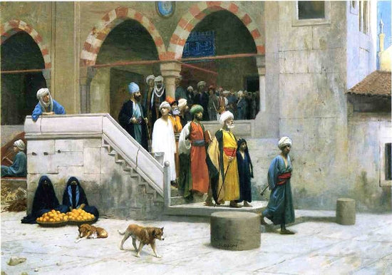 Leaving The Mosque by Jean-Léon Gérôme