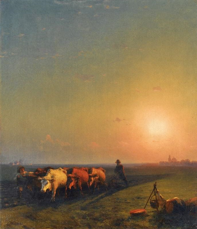 PLOUGHING THE FIELDS, CRIMEA