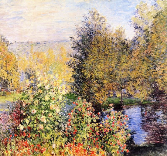 The Hoschedes’ Garden At Montgeron by Claude Oscar Monet