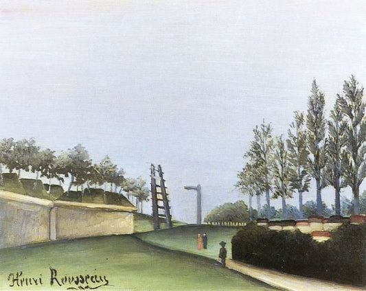 View Of The Fortifications From The Porte De Vanves by Henri Rousseau