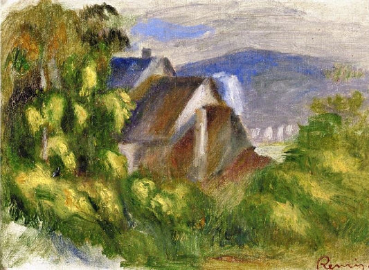 Houses Among The Trees by Pierre Auguste Renoir