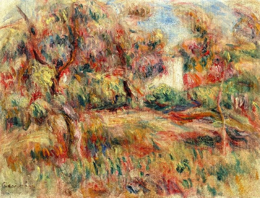 Landscape With Cabin by Pierre Auguste Renoir