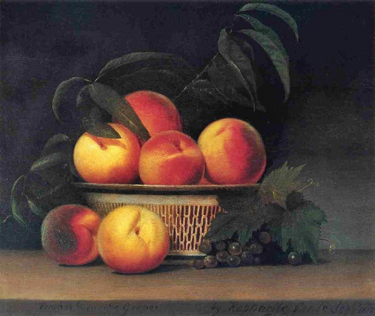Peaches And Unripe Grapes by Raphaelle Peale
