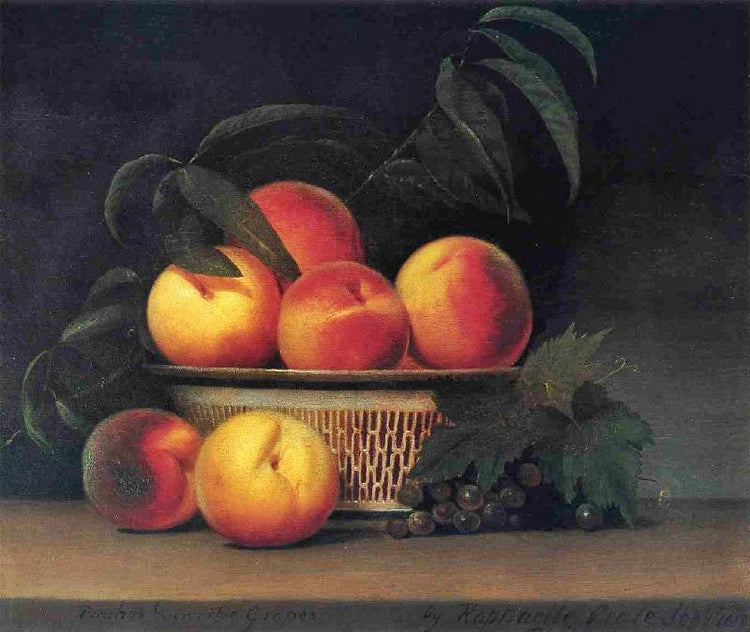 Peaches And Unripe Grapes by Raphaelle Peale