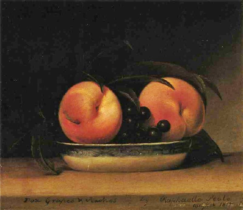 FOX GRAPES AND PEACHES
