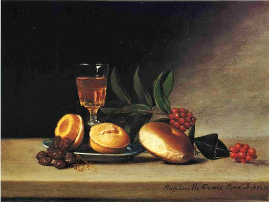 Still Life With Wine Glass by Raphaelle Peale