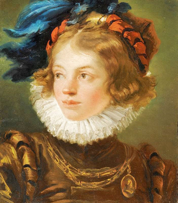 A Young Boy In The Costume Of A Page, Head And Soulders by Giovanni Battista Tiepolo