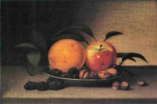 Fruits And Nuts In A Dish by Raphaelle Peale