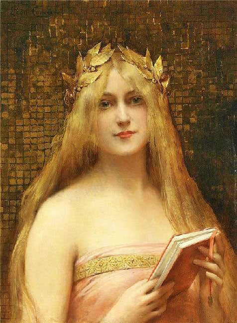 Girl With A Golden Wreath by Léon-François Comerre
