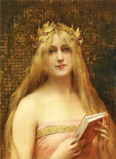 Girl With A Golden Wreath by Léon-François Comerre