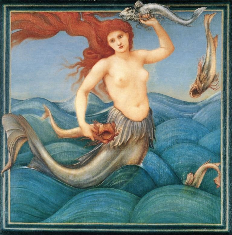 A Sea Nymph by Sir Edward Burne-Jones