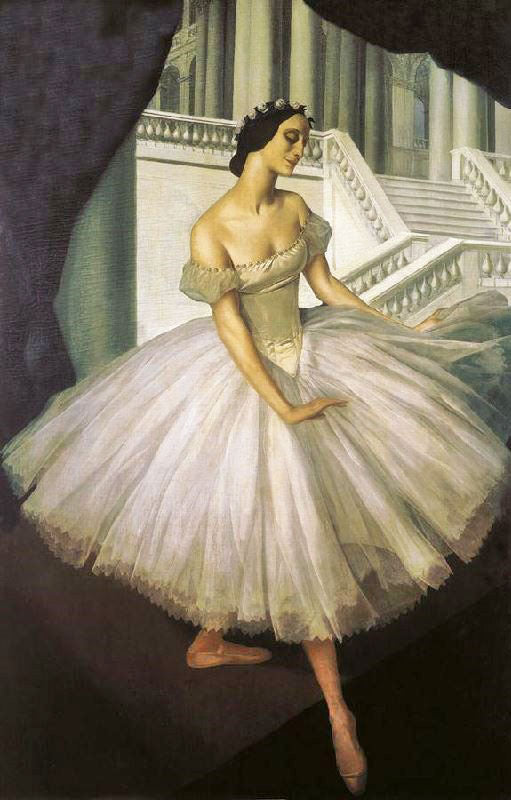 Portrait Of Ballerina Anna Pavolva by Alexander Evgenievich Yakovlev