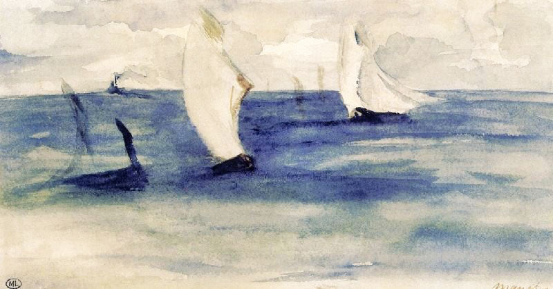 SEASCAPE WITH SAILING SHIPS