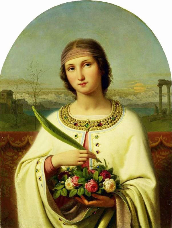 The Holy Dorothea Of Cappadocia by Franz Ittenbach