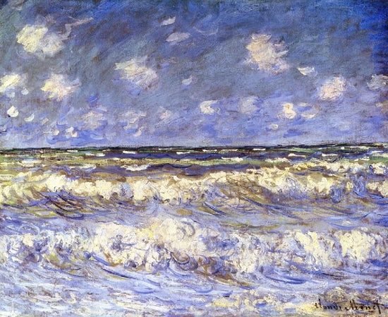 A Stormy Sea by Claude Oscar Monet