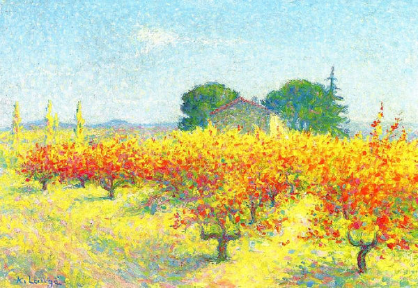 Notre -Dame-Des-Pres Near Cailhau (Aude) by Achille Laugé