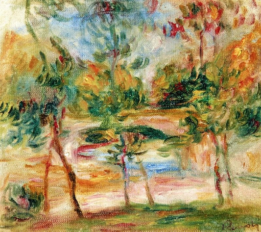 The Bridge At Villeneuve by Pierre Auguste Renoir