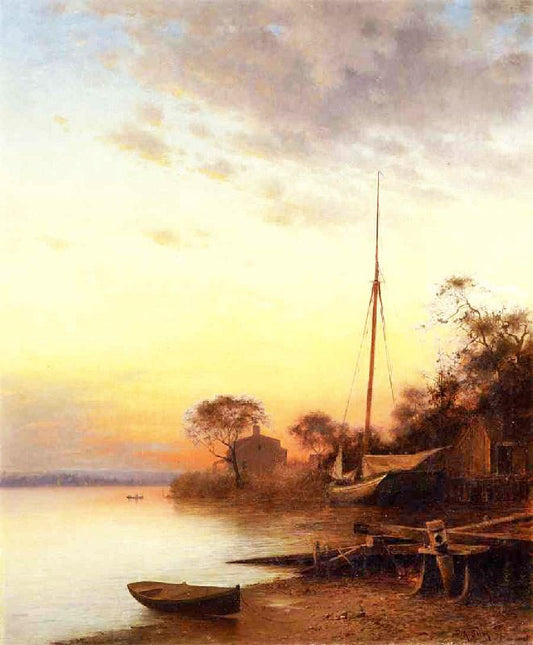 Twilight Along The River by Francis A. Silva