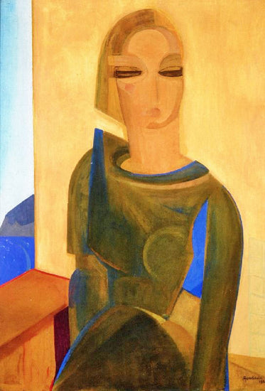 Young Woman, Seated by Emmanuel Gondouin
