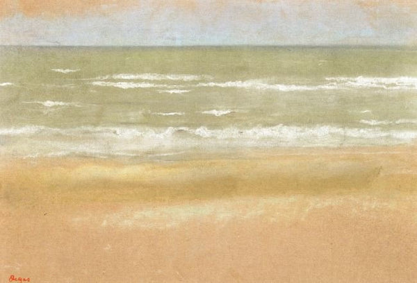 Beach At Low Tide by Edgar Degas