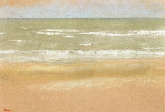 Beach At Low Tide by Edgar Degas