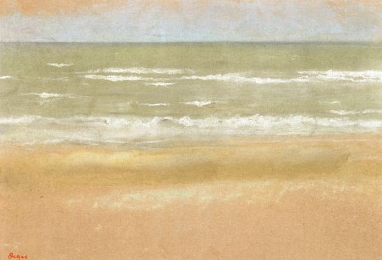 Beach At Low Tide by Edgar Degas