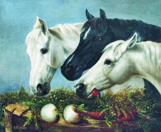 Horses Treat by Nikolai Sverchkov