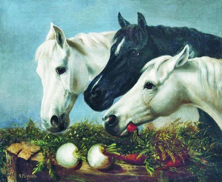 Horses Treat by Nikolai Sverchkov