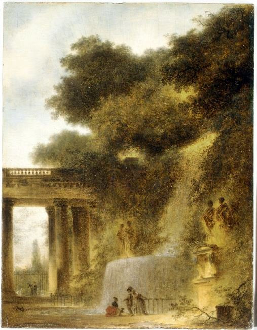 The Cascade by Jean-Honore Fragonard