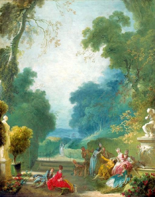 A Game Of Hot Cockles by Jean-Honore Fragonard