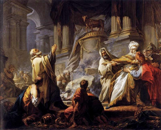 Jeroboam Offering Sacrifice For The Idol by Jean-Honore Fragonard