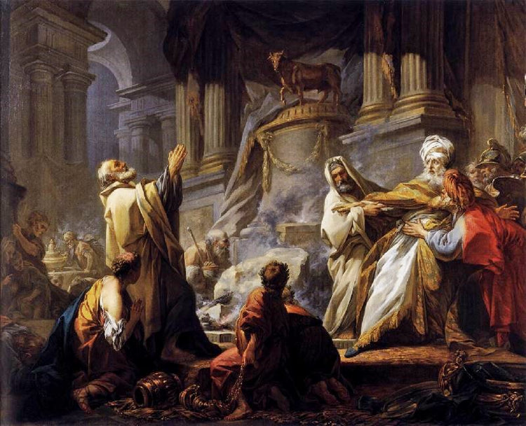 Jeroboam Offering Sacrifice For The Idol by Jean-Honore Fragonard