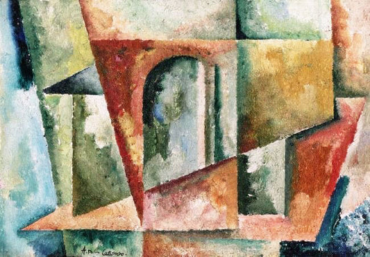 Cubist Landscape by Amadeu de Sousa Cardoso