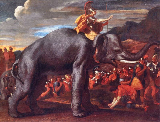 Hannibal Crossing The Alps by Nicolas Poussin