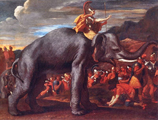 Hannibal Crossing The Alps by Nicolas Poussin