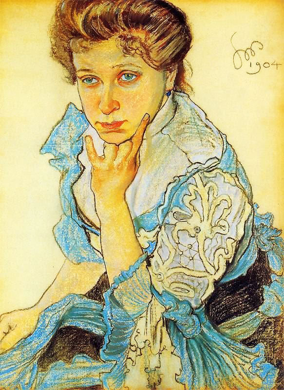 Portrait Of Leonowa Sternbachowa by Stanislaw Wyspianski