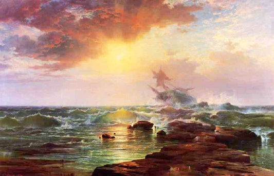 The Shipwreck by Edward Moran
