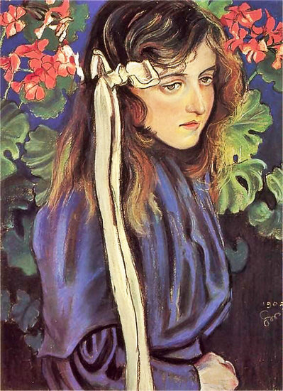 Portrait Of Eliza Parenska by Stanislaw Wyspianski