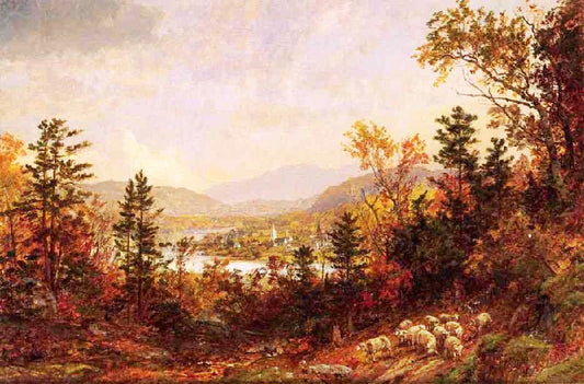 Autumn On The Hudson by Jasper Francis Cropse