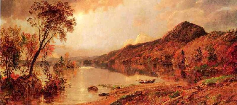 Autumn By The Lake by Jasper Francis Cropse