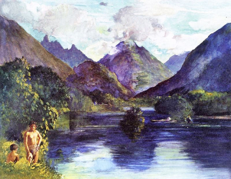 Entrance To Tautira River, Tahiti by John La Farge