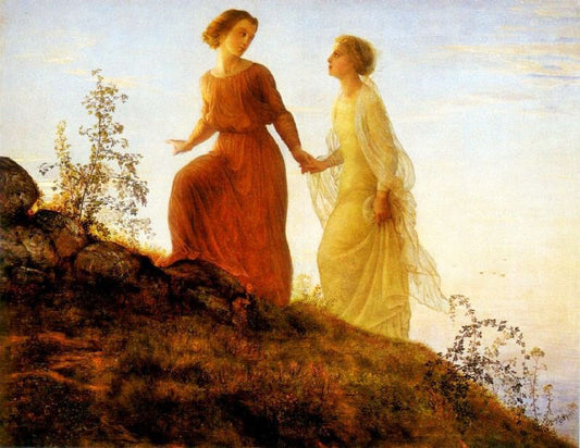 Poem Of The Soul 14, On The Mountain by Louis Janmot