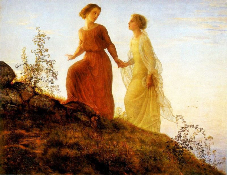 Poem Of The Soul 14, On The Mountain by Louis Janmot