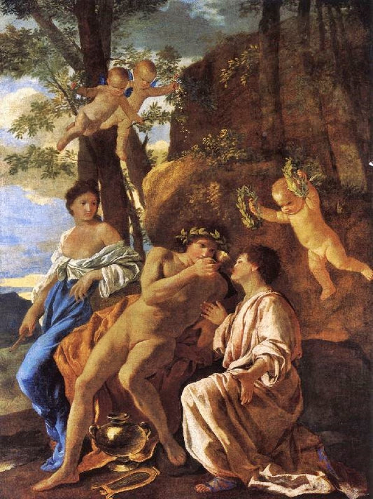 The Inspiration Of The Lyric Poet by Nicolas Poussin