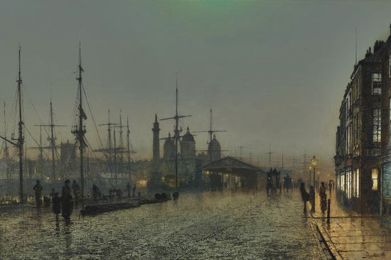 Hull Docks At Night by John Atkinson Grimshaw