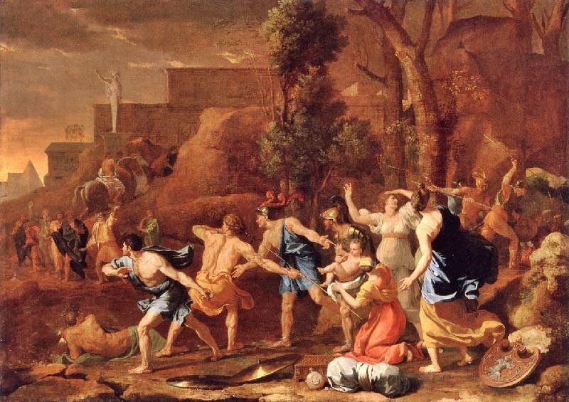 The Rescue Of Young King Pyrrhus by Nicolas Poussin