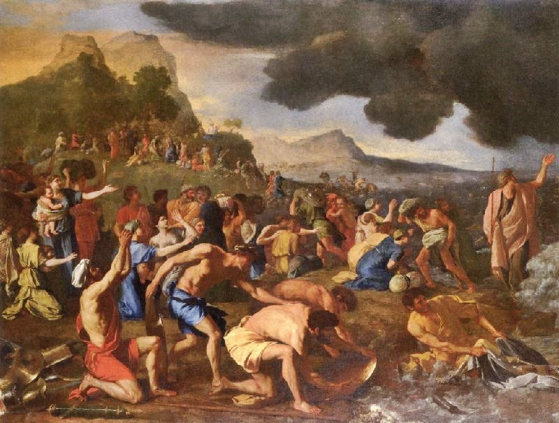 The Crossing Of The Red Sea by Nicolas Poussin